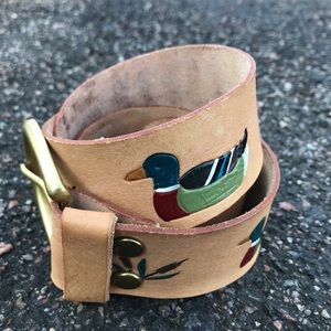 Vintage Mallard Duck Belt